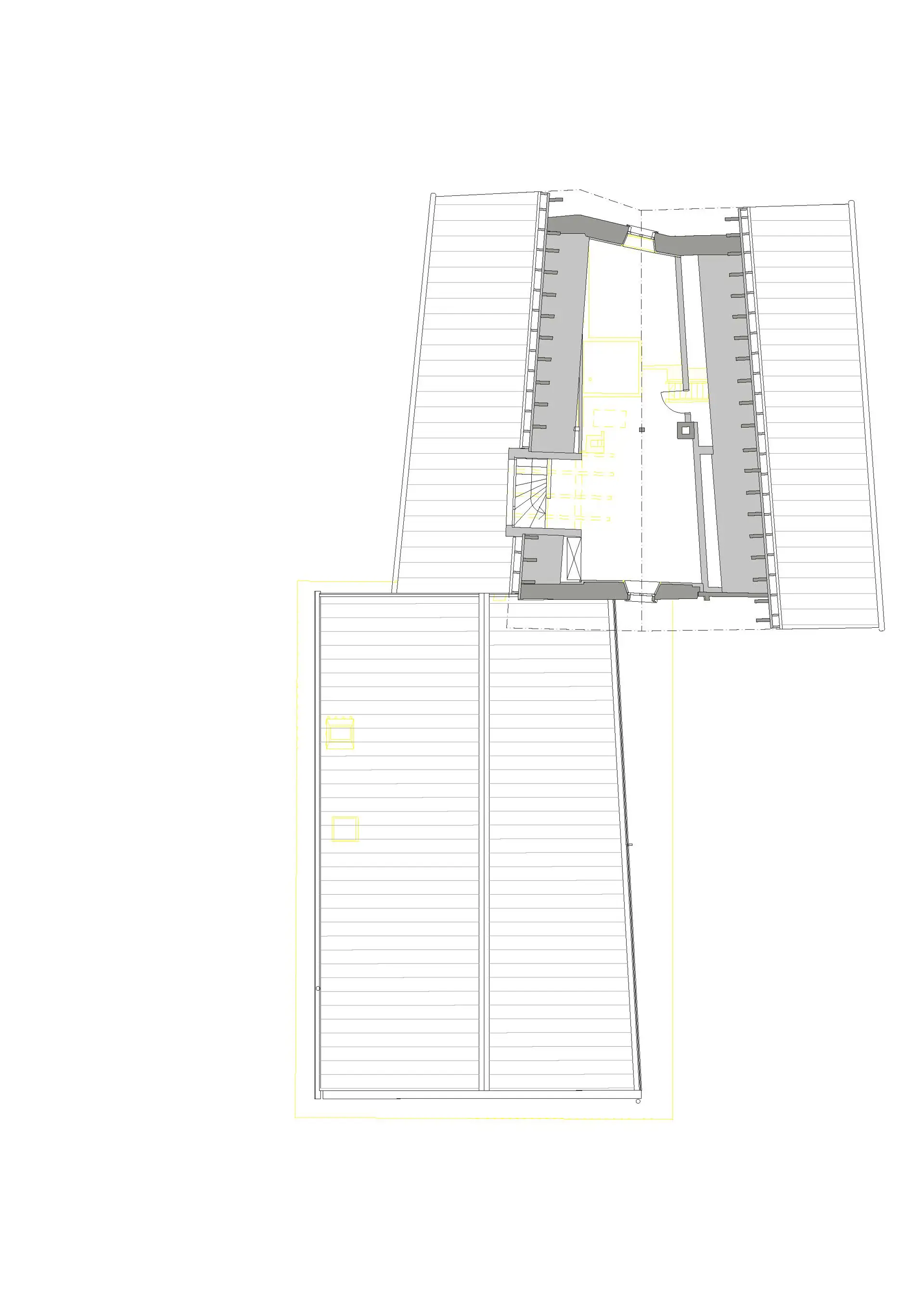 40_Sanierung und Umbau Wohnhaus Canossa mit Stall_Via principala Laax_Grundriss Dachgeschoss